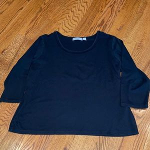 Liz Claiborne 2X black top